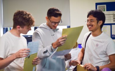 Students Celebrating At Saint Benedict